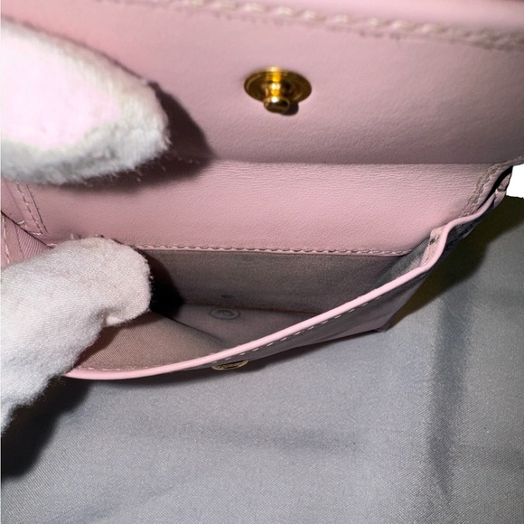 FENDI F is Fendi Calf Leather Pink Bifold Compact Wallet EUC - Picture 5 of 6